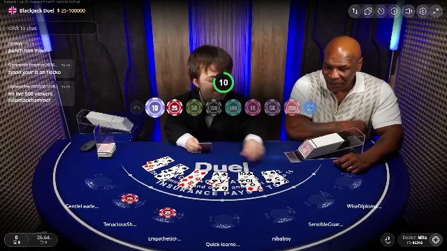 Blackjack action